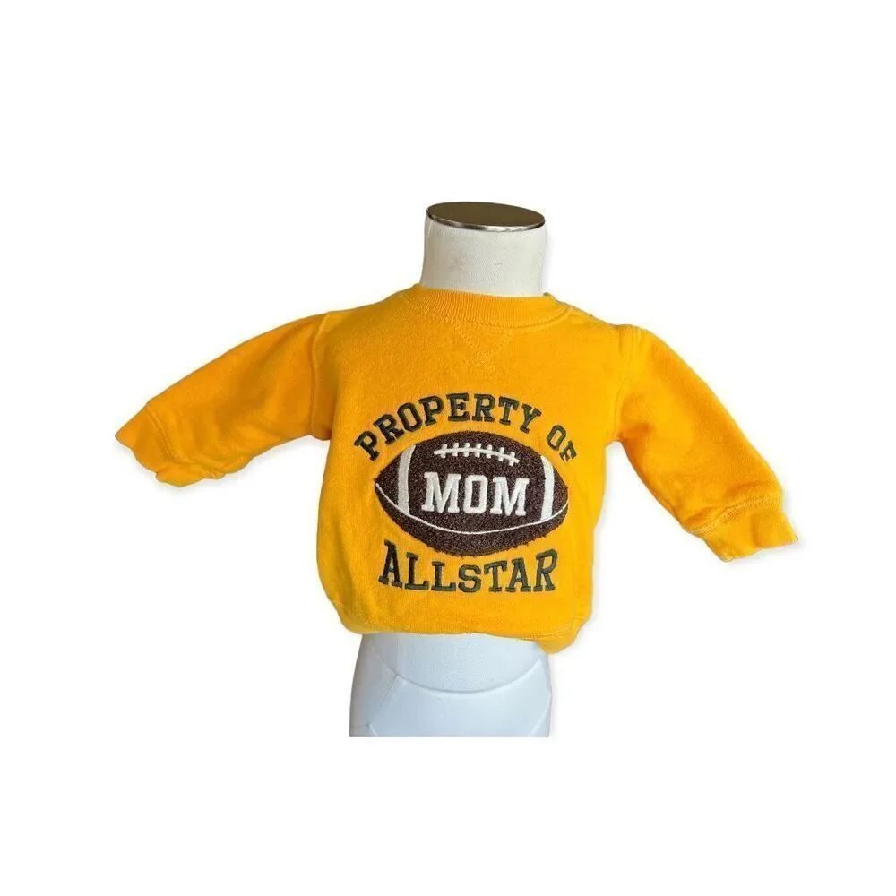 Baby Boys Carters Moms All-Star Football Sweatshirt - Sz 3 mo